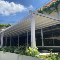 Pergola moderne en aluminium de conception chinoise pour l'extérieur et la cour arrière