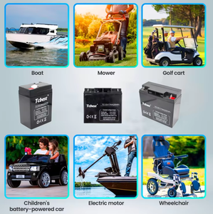 Tcbest <b>12V</b> 7.2AH Maintenance Free Lead Acid <b>Battery</b> for UPS / Fishing Lights / Toy Car / Scooter - Product Image 4