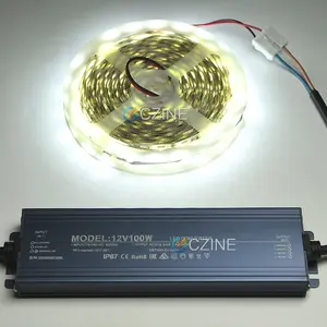 CZINELIGHT Outdoor IP67 Waterproof 60w 80w 100w 200w 400w 600w Led Transformer Power Supply 12v