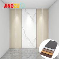 Panneau mural en PVC à installation rapide, 5 mm 8 mm, imitation bois bambou et charbon de bois, alternative au panneau de particules, pour salon