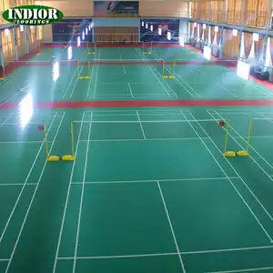 Rol Vinil Lantai Bahan Pvc untuk Lapangan Basket Dalam Ruangan Lantai Olahraga Vinil Lantai Lapangan Badminton