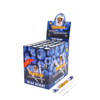 Cônes en papier à rouler transparents avec logo personnalisé, emballage OEM, vente en gros, saveur fruitée HONEYPUFF, 110 mm, 280 g par boîte