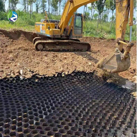 Grilles de sol en plastique texturées et perforées Geocell pour le stationnement, le gazon, les allées en gravier, les fossés de drainage, les canaux de déversion et les barrages