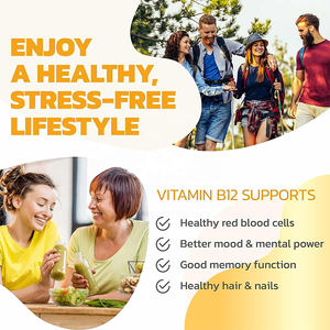 2500 Mcg organico sublinguale liquido vitamina <span class=keywords><strong>B12</strong></span> gocce di metilcobalamina adenosilcobalamina per l'umore energetico salute del cuore - Product Image 4