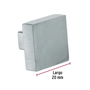 Maître avec 360 unités Bouton en métal de style échafaudage finition nickel satiné - Product Image 3