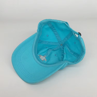 Heldere blauwe 100% katoenen geborduurde baseballcap, snapback pet, one size fits all voor sport, hardlopen, dagelijks en casual gebruik.