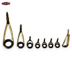 Ensemble de guides de <span class=keywords><strong>canne</strong></span> à pêche en or ultra légers TN09 Anneaux en céramique à haute brillance Guides de <span class=keywords><strong>canne</strong></span> à pêche Accessoires de <span class=keywords><strong>remplacement</strong></span> - Product Image 6