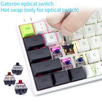 Skyloong Keyboard Mekanik Gaming RGB, GK61 SK61 Kabel Gateron Switch untuk PC Desktop Laptop Game USB