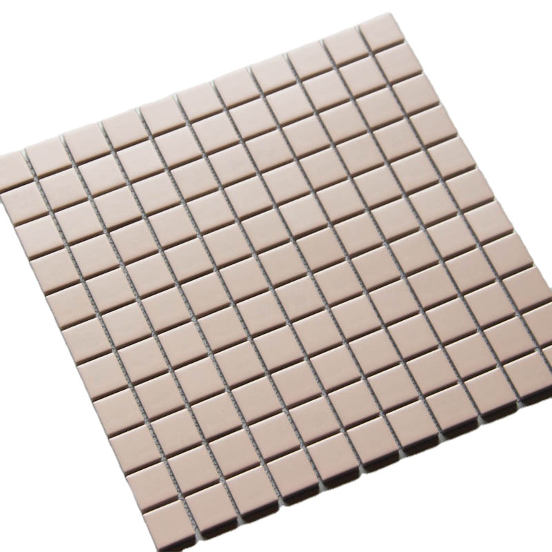 Carrelage de mosaïque carrée en céramique émaillée, blanc, jaune, épaisseur 4mm 6mm 8mm