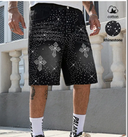 Short en coton délavé personnalisé avec logo sur mesure, design de luxe, style hip-hop, tendance été, en promotion