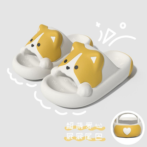 Mignon <span class=keywords><strong>chien</strong></span> Corgi fille été mignon en plein air léger doux confortable salle <span class=keywords><strong>de</strong></span> bain intérieure pantoufles antidérapantes - Product Image 5