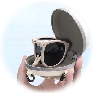 Hot Women Round TR90 Frame <b>Sunglasses</b> Fashion Lightweight <b>Foldable</b> <b>Sunglasses</b> Trendy Customizable <b>Foldable</b> <b>Sunglass</b> for Women - Product Image 1