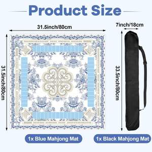 Tapis de Mahjong en Caoutchouc Naturel de Luxe Moderne American Explosions, Motifs Exquis, Haut de Gamme, Imperméable et Résistant à l'Usure - Product Image 1