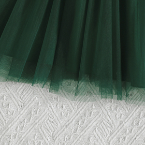 ชุดเดรสเจ้าหญิงสุดหรูสำหรับวัยรุ่นหญิง เสื้อผ้าเด็กผู้หญิงลายลูกไม้ ปักลายดอกบัว แขนกุด - Product Image 5