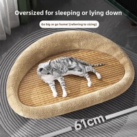 Griffoir pour chat résistant à l'usure, en sisal non-déchirable, lit pour chat tout-en-un, adapté à toutes les saisons, grand format, style canapé, simplicité