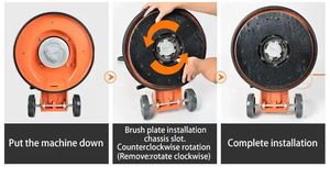 CFS Hot Selling 17 Zoll nass und trocken Staubfreie Vakuum polier marmorboden maschine Betonboden polier maschine - Product Image 3