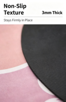 Tapis de yoga commercial en caoutchouc, 3 mm d'épaisseur, forme ovale, antidérapant, résistant aux taches et à l'eau, pour Pilates et fitness féminin