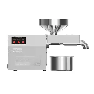 2024 Hot Product Walnut Flaxseed Oil Press Machine Temperature Control Stainless Steel Automatic Small Oil Press for Sale
