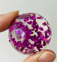 Balle rebondissante en caoutchouc de haute qualité, mini, légère, scintillante, au design élégant, pour enfants, idéale pour jongler et jouer au bowling