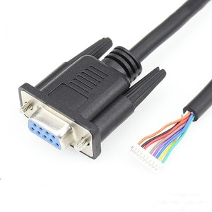 Aangepaste DB9 seriële kabelassemblage mannelijk naar vrouwelijk RS232 D-Sub kabel voor industriële besturingsapparatuur - Product Image 5
