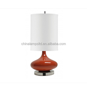 Modern Industrial Style LED Bedside Lamp <b>Brushed</b> Nickel with Pink Fabric Shade USB Port and Outlets for Hotel Bedrooms - Product Image 3