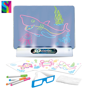 SY ajaib 3d menggambar dan papan tulis mainan Tablet papan Doodle - Product Image 1