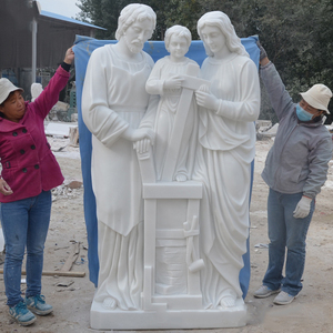 Handmade Life Size Indoor Decoration Western Style Religious Figure Marble Sculpture Jesus Christ Marble Religious Statues <b>White</b> - Product Image 6