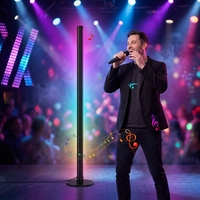 Luz RGB Recargable con Control de Sonido, Visualizador de Espectro Musical de 32 Bits, Barra LED, Lámpara de Ritmo Reactivo para Transmisión en Vivo