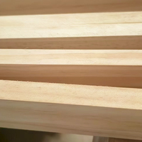 Lattes de bois de pin haute densité 3x1 découpées avec précision pour modèles architecturaux et projets de bricolage