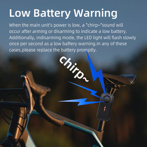 Novo Alarme de Bicicleta IP66 113dB Sirene Antifurto Carregamento USB Controle Remoto 3 Tons de Alerta Durável para Ciclismo - Product Image 5