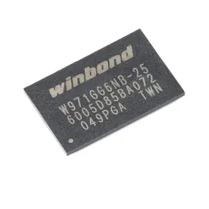 新型原装微控制器芯片IC SDRAM - DDR2 WBGA-84 W971GG6NB-25