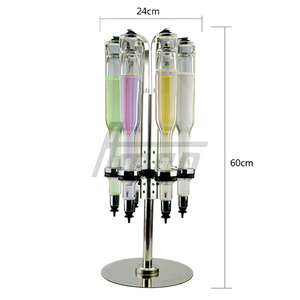 6 Head Rotary Perfume Dispenser Bar Set with Cans & Plastic Packaging Easy to Operate Pump Core - Product Image 2