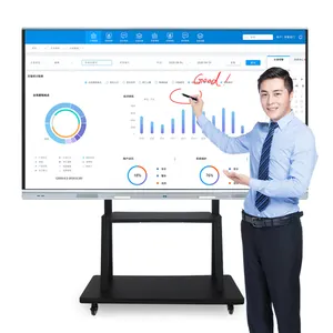 Lonton 4K UHD Interactive Flat Panel 75 Inch Smart Board for School Office