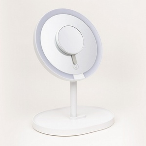 Mini Rechargeable Double Sides LED Cosmetic <b>Mirrors</b> Makeup <b>Mirror</b> Home Use Beauty Equipment - Product Image 1