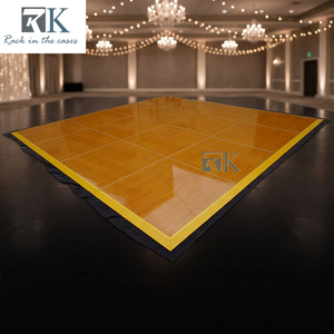 Chinese Supplier Wooden Dance Floor Traditional Yellow Edge Decor Wedding <b>Platform</b> - Product Image 1