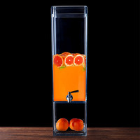 Distributeur de boissons froides en acrylique de grande capacité en gros avec robinet, pot à jus en plastique transparent pour buffet et fête