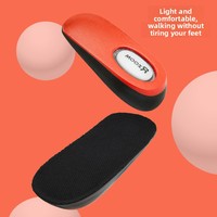 Semelles intérieures confortables à coussin d'air pour augmenter la hauteur, inserts de talon avec amorti Poron pour soulager les douleurs aux pieds, idéales pour le sport