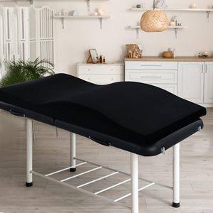 Matelas en mousse incurvé en forme <span class=keywords><strong>de</strong></span> vague pour salon <span class=keywords><strong>de</strong></span> beauté et spa, <span class=keywords><strong>table</strong></span> <span class=keywords><strong>de</strong></span> <span class=keywords><strong>massage</strong></span> pour extensions <span class=keywords><strong>de</strong></span> cils, <span class=keywords><strong>surmatelas</strong></span> en mousse pour lit <span class=keywords><strong>de</strong></span> cils - Product Image 2