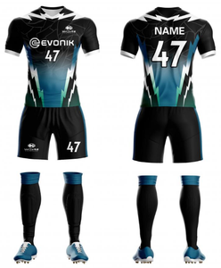 ODM男子足球球衣定制全升华足球队制服快干透气运动服新技术服装标志 - Product Image 4