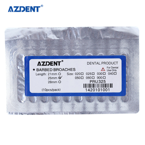 AZDENT spille dentali in acciaio inossidabile per uso medico 25mm - Product Image 3