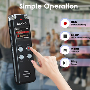 Máy ghi âm kỹ thuật số taoolp với mật khẩu Phát lại nhạc được bảo vệ cho các bài giảng - Product Image 3