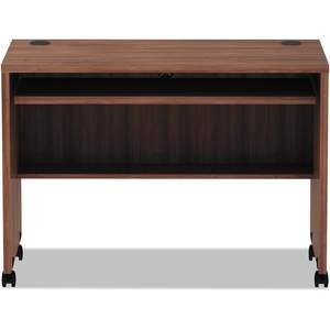 Bureau de travail mobile moderne en noyer de la série Alera Valencia, 41,38 po. X 23,63 pouces X 30 pouces Bureau de travail moderne en noyer - Product Image 4