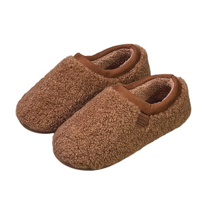 Chaussons unisexe d'hiver chauds pour intérieur et extérieur, antidérapants, légers, en PVC et TPR, personnalisables, en peluche bouclée, vente en gros - Product Image 5