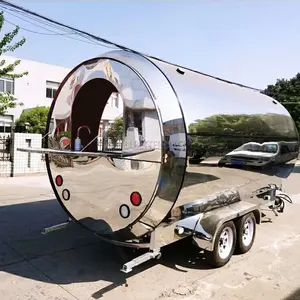 Nieuwe Ontwerp Mobiele Bar Bier Sap Vending Winkelwagen Dienen Dessert Ijs Winkelwagen Koffie Trailer Airstream Food Truck