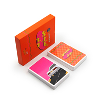 Cartes de jeu de bureau personnalisées avec logo imprimé, recyclables, style poker, avec boîte de grande taille pour besoins spéciaux - Échantillon disponible