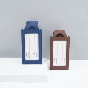 Étiquette de bagage imperméable personnalisable avec coordonnées de contact en PVC |   Étiquette promotionnelle pour sac de voyage d'affaires - Product Image 6