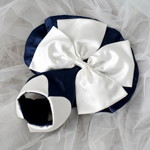 Vestido de noiva para cães, fantasia de vestido para animais de estimação, atacado pequeno azul marinho e branco, suprimentos para animais de estimação - Product Image 2