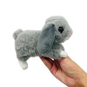 2024 New Birthday Gift Cartoon Rabbit Plush Doll Toy Cute Soft Big Ear Rabbit Plush Animal Toy