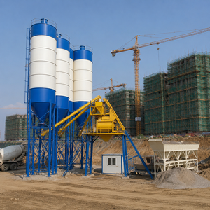 Planta Dosificadora de Concreto de Doble Eje Corey Belt HZS75 para Producción de Concreto Premezclado para Infraestructura de Carreteras y Puentes - Product Image 3