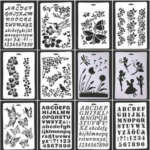 Plastic Draw <b>Stencil</b> for DIY Scrapbooking Decorative Embossing Plastic Templates Drawing Sheets - Product Image 1